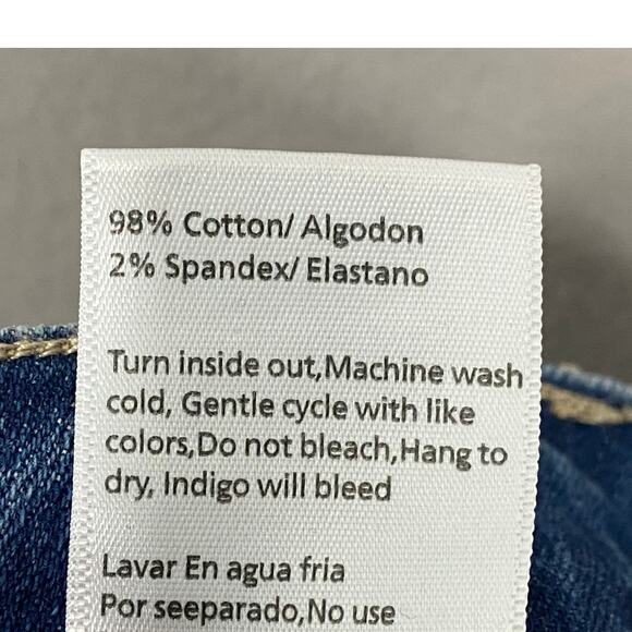 Tricot Button Fly Distressed Hi Waist Skinny Jeans Size 3 - Picture 11 of 11
